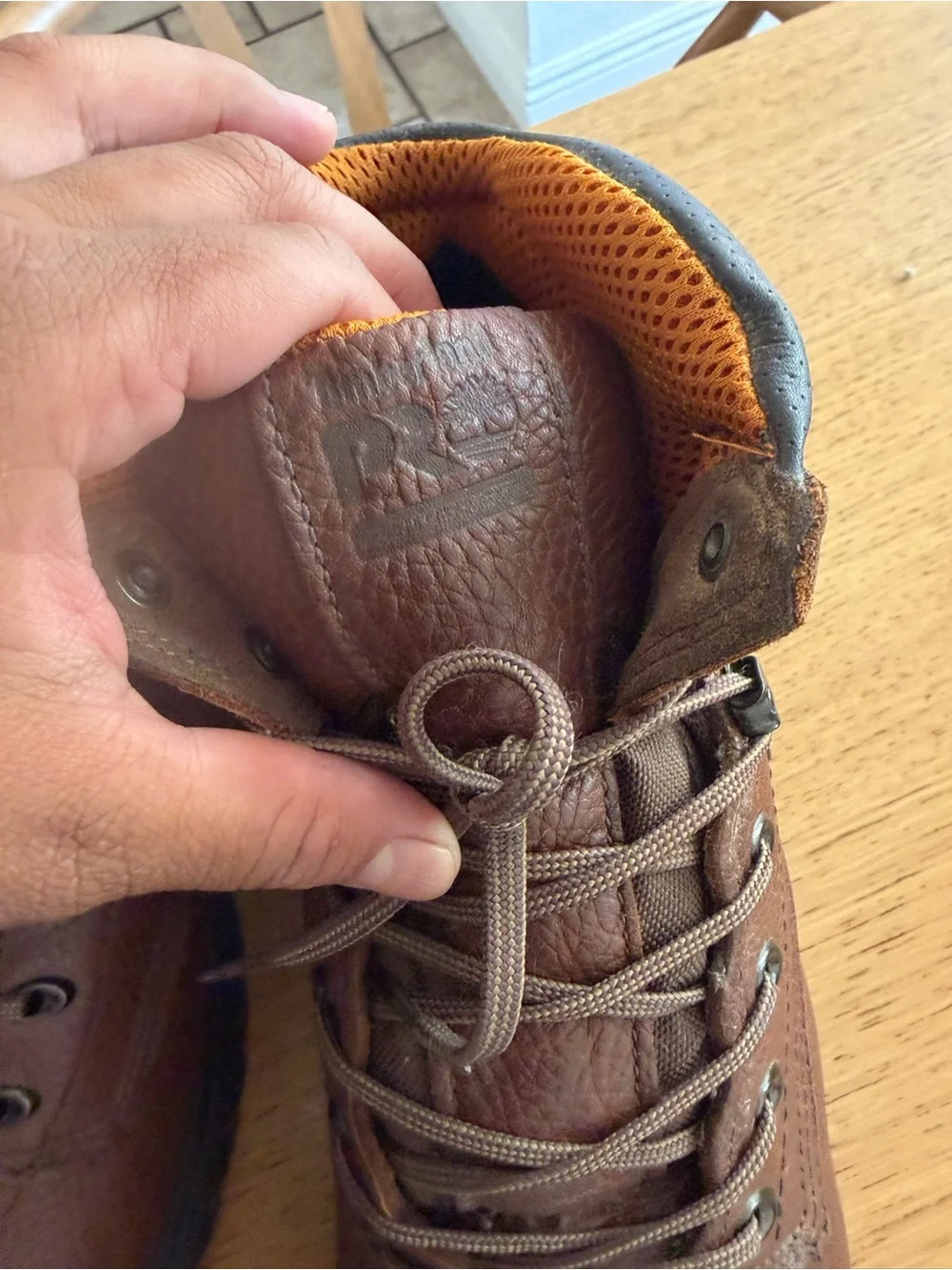 Timberlands Brown Leather Men's Work Boots